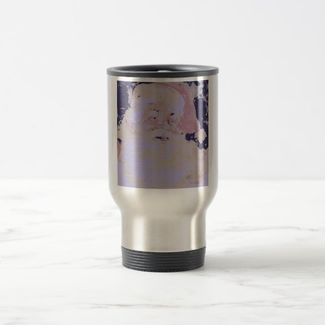 Vintager Weihnachtsmann Reisebecher (Mittel)