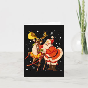 Vintager Weihnachtsmann-Retro-Retro-Weihnachtsfest Karte