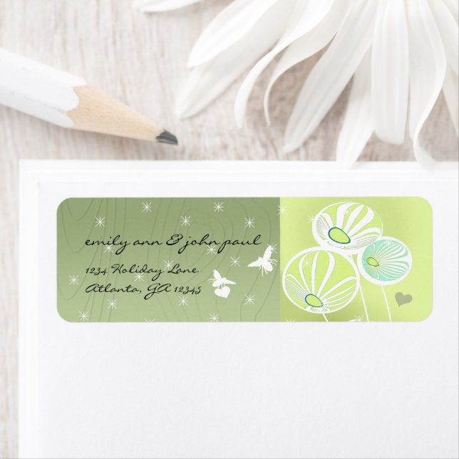 Vintager Weihnachtsmann-Rücksendeadressen-Aufklebe (Insitu)