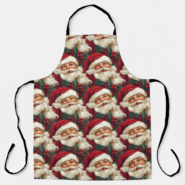 Vintager Weihnachtsmann Schürze (Vorderseite)