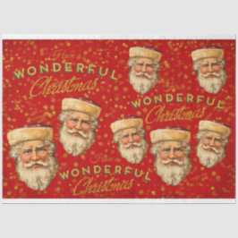 Vintager Weihnachtsmann Seidenpapier