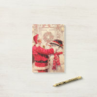 Vintager Weihnachtsmann Snowman Weihnachten