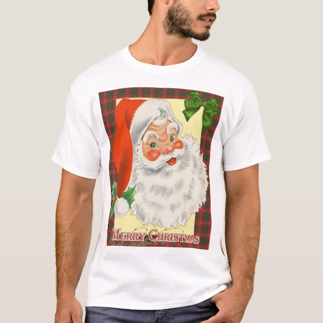 Vintager Weihnachtsmann T-Shirt (Vorderseite)