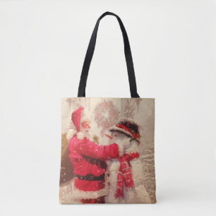 Vintager Weihnachtsmann Tasche