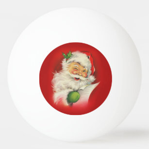 Vintager Weihnachtsmann Tischtennisball
