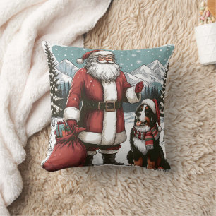 Vintager Weihnachtsmann und Berner Kissen