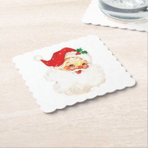 Vintager Weihnachtsmann Untersetzer