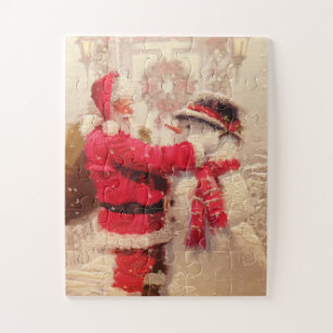 Vintager Weihnachtsmann Urlaub