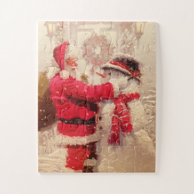 Vintager Weihnachtsmann| Urlaub (Vertikal)