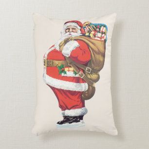Vintager Weihnachtsmann, Viktorianische Weihnachte Dekokissen