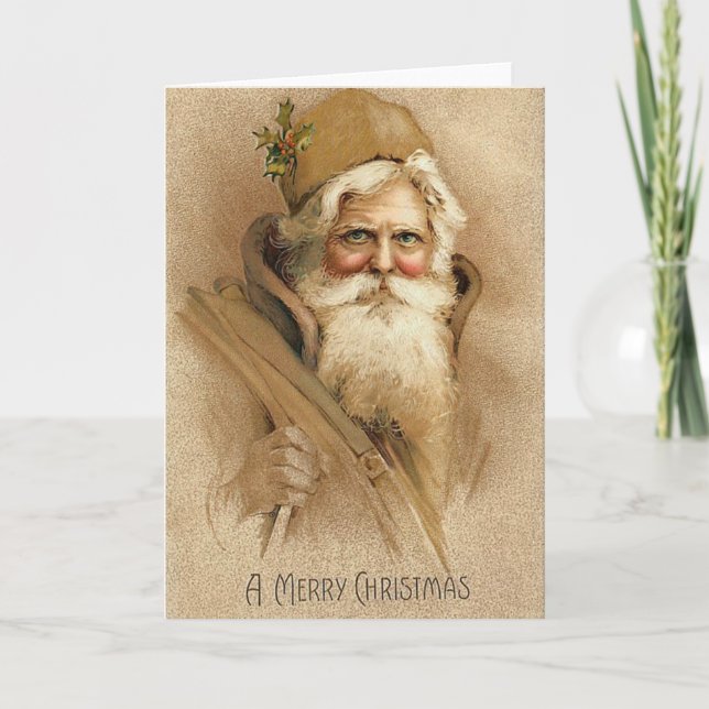 Vintager Weihnachtsmann / Weihnachten (Vorderseite)