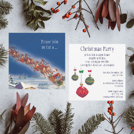 Vintager Weihnachtsmann, Weihnachten Party Einladu Einladung