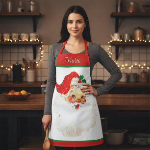 Vintager Weihnachtsmann Weihnachten Schürze