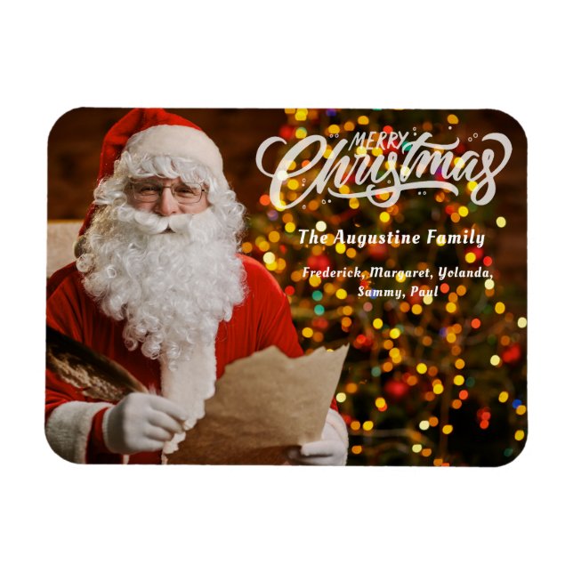 Vintager Weihnachtsmann Weihnachtsbaumleuchten Magnet (Horizontal)