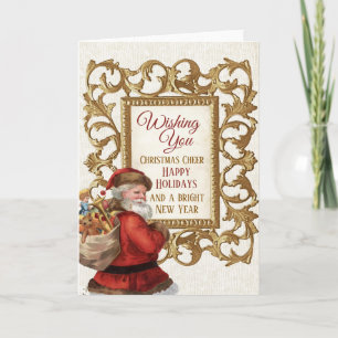 Vintager Weihnachtsrahmen Weihnachten - Neues Jahr