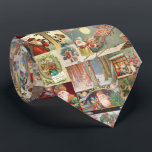 Vintager Weihnachtssankt-Szenen-Klassiker-Feiertag Krawatte<br><div class="desc">Die perfekte WeihnachtsKrawatte zur Abnutzung zu den Arbeits- und Feiertags-Partys. Führen Sie Ihre Spaßseite vor, indem Sie diese festliche Feiertags-Krawatte tragen, welche die Vintagen Feiertagsszenen kennzeichnet -, die auf beiden Seiten gedruckt werden.</div>