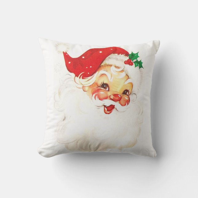 Vintager Weihnachtswirbel Kissen (Vorderseite)