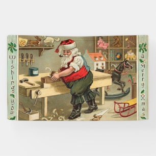 Vintager Weihnachtsworkshop Banner