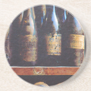 Vintager Wein Getränkeuntersetzer