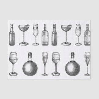 Vintager Wein Seidenpapier