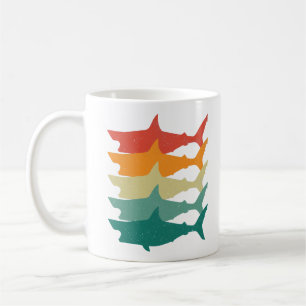 Vintager Weißer Hai Kaffeetasse