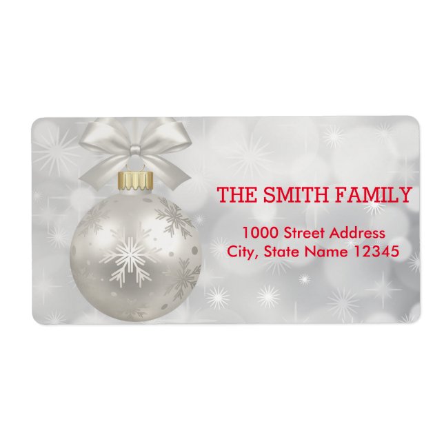 Vintager weißer Schnee Glitzer Weihnachtsbaum (Vorne)