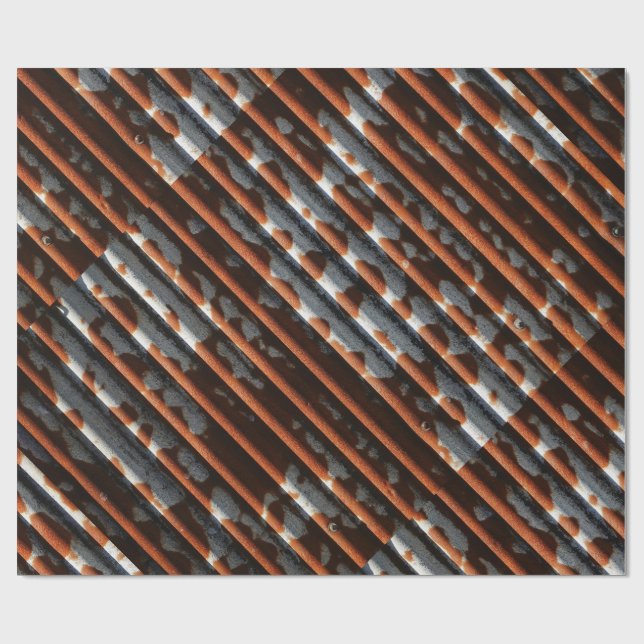 Vintager Wellzinn Geschenkpapier (Flach)