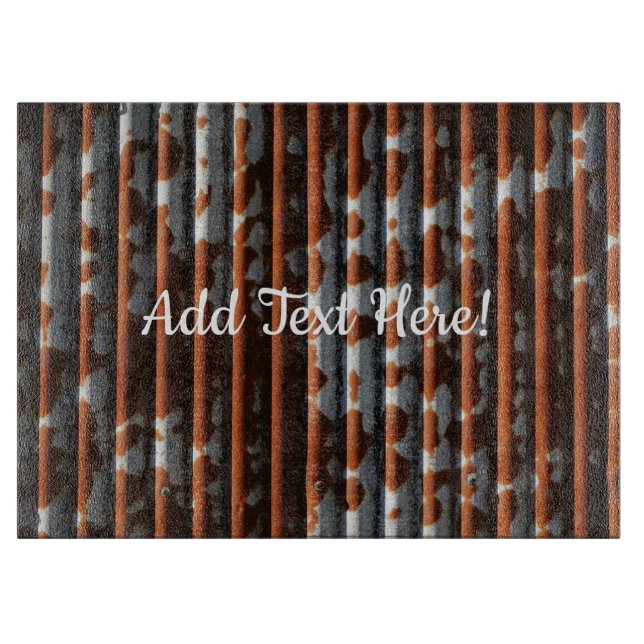 Vintager Wellzinn Schneidebrett (Vorderseite)