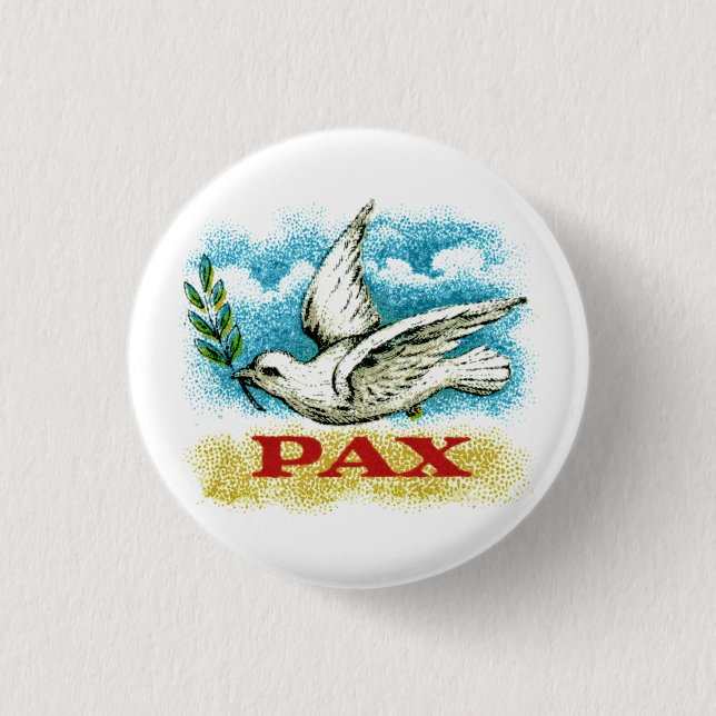 Vintager Weltfrieden Button (Vorderseite)