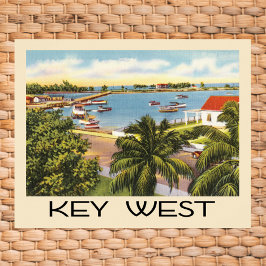 Vintager West Florida Hafen Poster
