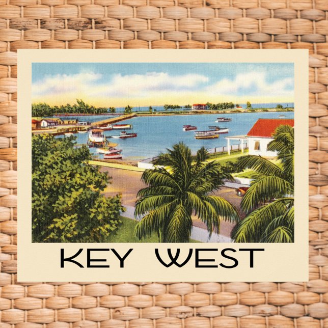 Vintager West Florida Hafen Poster (Von Creator hochgeladen)