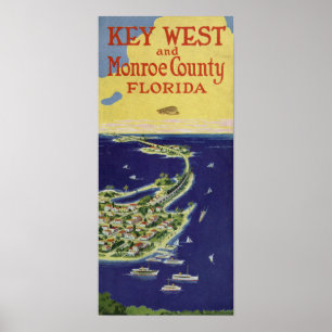 Vintager West Monroe Landkreis Florida Poster