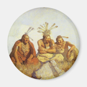 Vintager Westen, Wächter Krieg oder Frieden durch Magnet