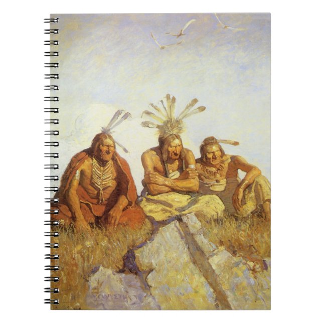 Vintager Westen, Wächter Krieg oder Frieden durch  Notizblock (Vorderseite)