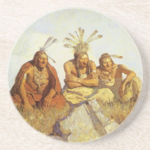 Vintager Westen, Wächter Krieg oder Frieden durch  Untersetzer