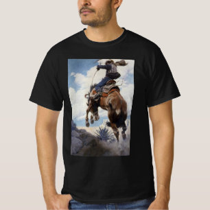 Vintager Western Cowboys, Bucking von NC Wyeth T-Shirt