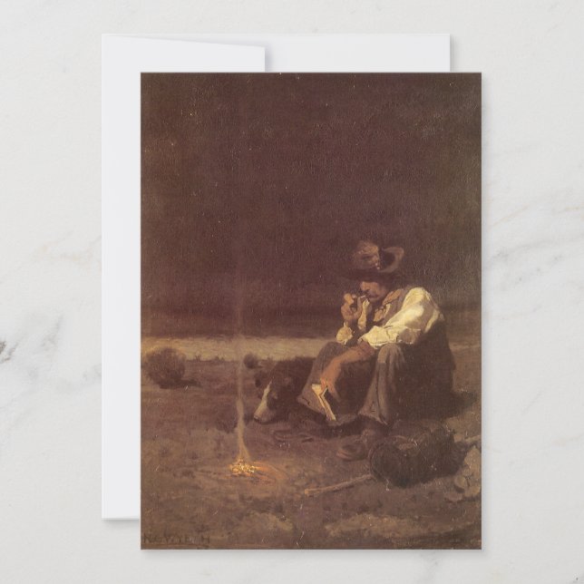 Vintager Western Cowboys, Plains Herder von NC Wye (Vorderseite)