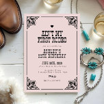 Vintager Western Cowgirl Rodeo 30. Geburtstag Part Einladung<br><div class="desc">Lassen Sie sich mit diesem Vintagen Western Cowgirl Rodeo zum 30. Geburtstag Party Einladung verwöhnen. Mit rustikalen Designs und mutiger Typografie Set diese Einladung den perfekten Ton für einen Country-Chic-Geburtstag. Personalisieren Sie die Details, um eine einzigartige Einladung zu schaffen, die Ihre Gäste dazu bringt, ihre Stiefel zu kassieren. Ideal für...</div>