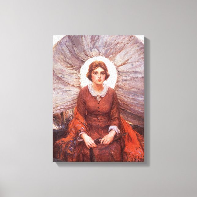 Vintager Western, Madonna der Prärie von Koerner Leinwanddruck (Vorderseite)