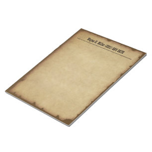 Vintager Western Notepad Notizblock