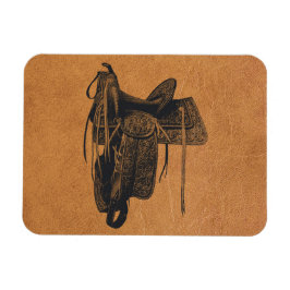 Vintager Western Pferdesattel flexibel Magnet