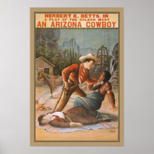Vintager Western Poster