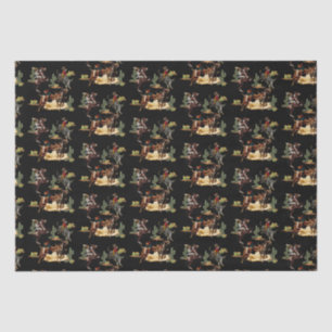Vintager Western Rodeo Events Cowboy Cowgirl Seidenpapier