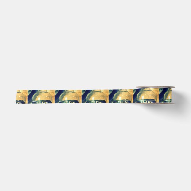 Vintager Whisky Satinband (Vorderseite)