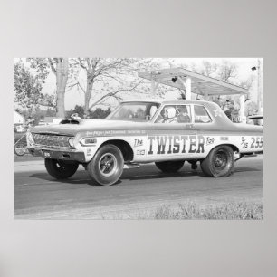 Vintager Widerstand - Twister auch Mopar Stocker Poster
