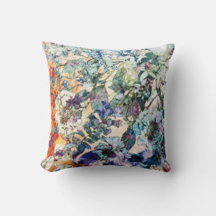 Vintager Wildfrühling Botanischer Blumenkohl Kissen