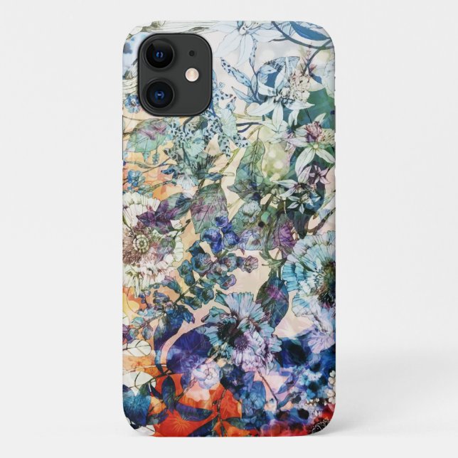 Vintager Wildfrühling Botanisches Blumenblut Case-Mate iPhone Hülle (Rückseite)