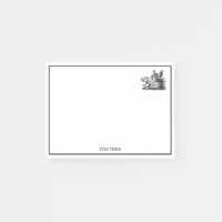 Vintager Wildschweinkopf Zeichne BW