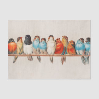 Vintager Wildtierpark Seidenpapier
