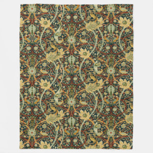 Vintager William Morris Bullerswood-Teppich Fleecedecke